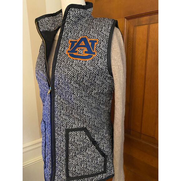 Auburn University Tigers Jeweled Zip-Up Vest Womens Med Gameday Couture SEC NCAA - Picture 3 of 16